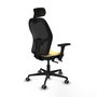 PIQUERAS Y CRESPO Silla de oficina Jorquera Sincro/Traslack Crema y Negro