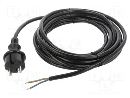 PLASTROL Cable de alimentación H07BQ-F 2x1,5mm2 5m