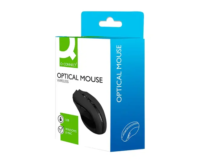 Q-connect Ratón óptico inalámbrico 1000 DPI Negro Q-connect Ratón óptico inalámbrico 1000 DPI Negro