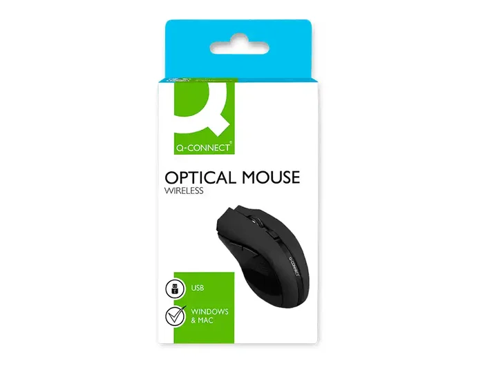 Q-connect Ratón óptico inalámbrico 1000 DPI Negro Q-connect Ratón óptico inalámbrico 1000 DPI Negro