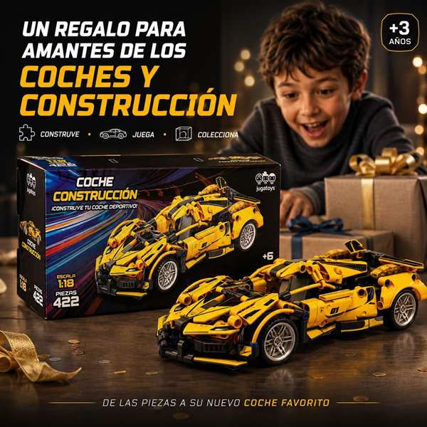 Jugatoys - jugabricks Coche Construcción Modelo Realista Escala 1:18