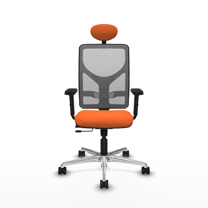 PIQUERAS Y CRESPO Silla de oficina Motilla Naranja y Gris