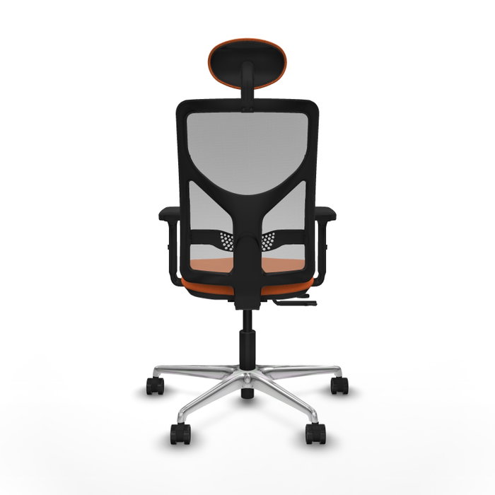 PIQUERAS Y CRESPO Silla de oficina Motilla Naranja y Gris