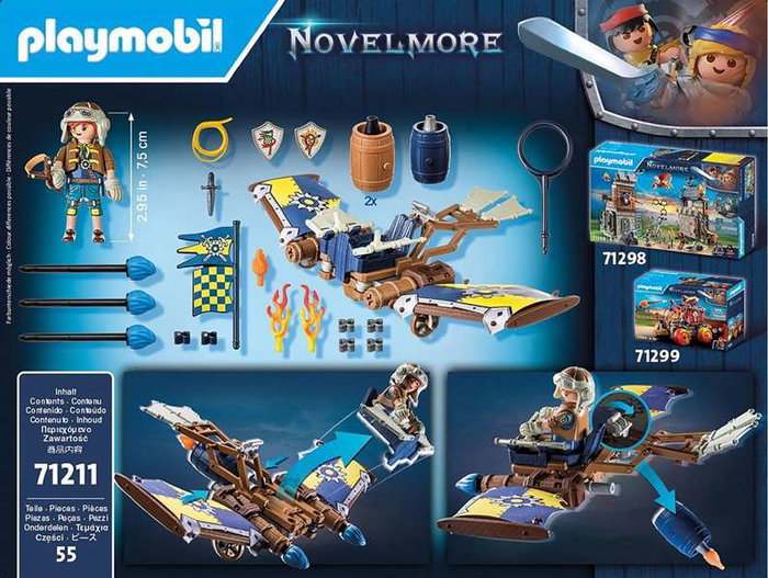 Playmobil Novelmore Planeador de Dario, Juguete para Niños a partir de 4 años