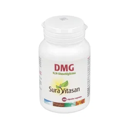 SURA VITASAN DMG N-Dimetilglicina 125mg - 100 Cápsulas - Vitamina B15, Apoyo Bioquímico y Precursor de Metionina