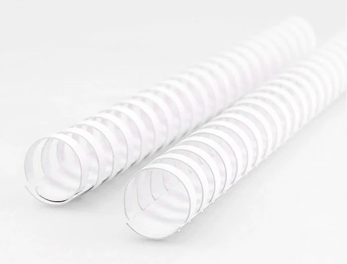 Q-connect Canutillo redondo 25 mm plástico blanco capacidad 225 hojas caja de 50 unidades