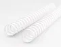 Q-connect Canutillo redondo 25 mm plástico blanco capacidad 225 hojas caja de 50 unidades
