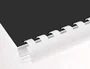 Q-connect Canutillo redondo 25 mm plástico blanco capacidad 225 hojas caja de 50 unidades