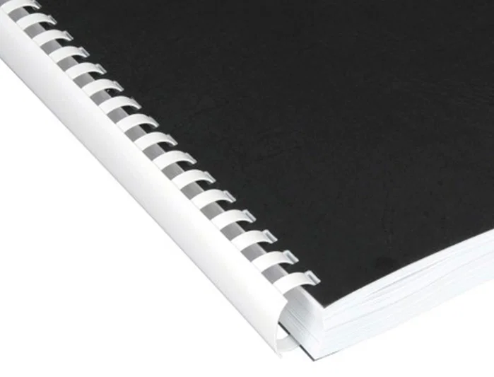 Q-connect Canutillo redondo 25 mm plástico blanco capacidad 225 hojas caja de 50 unidades