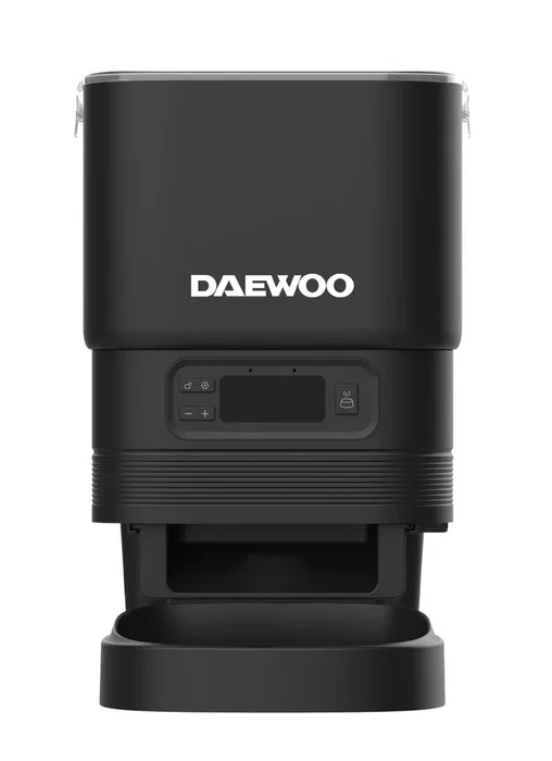 Daewoo D-PF11 Comedero Automático para Mascotas, 4L, LCD, Programable 6 Comidas/Día, Negro, Alimentación Batería/USB-C, Universal para Perro y Gato
