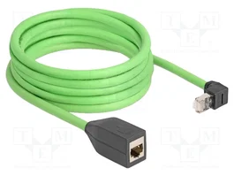 DeLOCK Cable de extensión de red RJ45 Cat.6A SF/UTP 5m verde