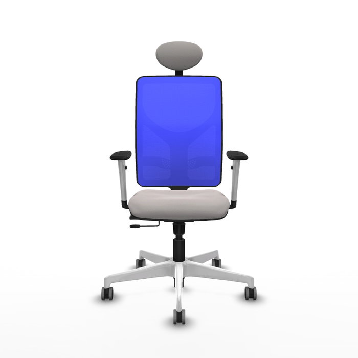 PIQUERAS Y CRESPO Silla de oficina Motilla Azul y Blanco PIQUERAS Y CRESPO Silla de oficina Motilla Azul y Blanco