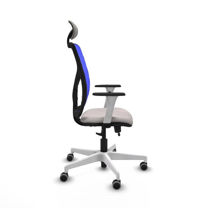 PIQUERAS Y CRESPO Silla de oficina Motilla Azul y Blanco PIQUERAS Y CRESPO Silla de oficina Motilla Azul y Blanco