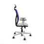 PIQUERAS Y CRESPO Silla de oficina Motilla Azul y Blanco