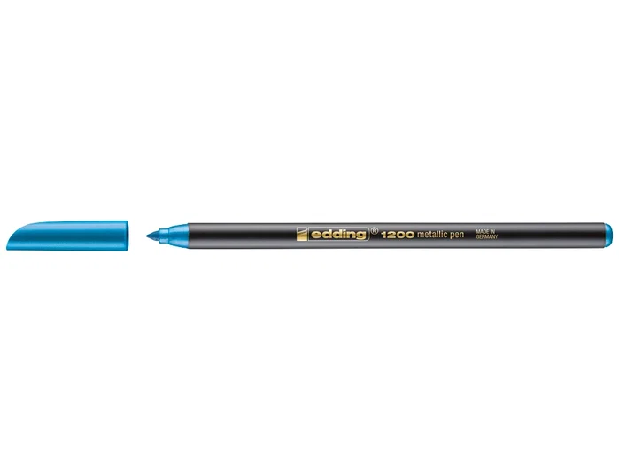 Edding Rotulador 1200 Azul Metálico (Set de 10) punta redonda 1-3 mm