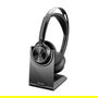 HP Voyager Focus 2 UC inkl. LS USB-C/A Teams Auriculares Inalámbricos Bluetooth para Oficina y Centro de Llamadas, Certificados para Microsoft Teams, Negro