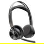 HP Voyager Focus 2 UC inkl. LS USB-C/A Teams Auriculares Inalámbricos Bluetooth para Oficina y Centro de Llamadas, Certificados para Microsoft Teams, Negro