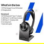 HP Voyager Focus 2 UC inkl. LS USB-C/A Teams Auriculares Inalámbricos Bluetooth para Oficina y Centro de Llamadas, Certificados para Microsoft Teams, Negro