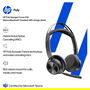 HP Voyager Focus 2 UC inkl. LS USB-C/A Teams Auriculares Inalámbricos Bluetooth para Oficina y Centro de Llamadas, Certificados para Microsoft Teams, Negro