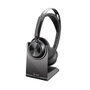 HP Poly Voyager Focus 2 Microsoft Teams con base de carga y adaptador USB-C/A