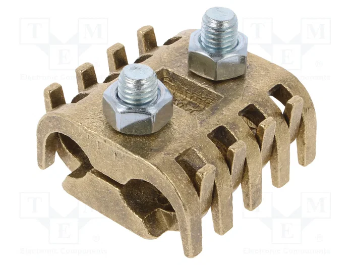 BM GROUP Conector de alimentación recto de borna de tornillo en latón BM GROUP Conector de alimentación recto de borna de tornillo en latón
