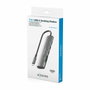 Aisens USB-C Dock 7 en 1 con HDMI 4K, USB 3.0, USB 2.0 y PD 100W - Gris