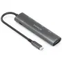 Aisens ASUC-7P027-GR Dock USB-C 7 en 1, HDMI 4K, 3xUSB, 1xUSB-C PD 100W, Lector SD/Micro SD, Gris