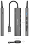 Aisens USB-C Dock 7 en 1 con HDMI 4K, USB 3.0, USB 2.0 y PD 100W - Gris