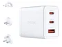 D-Link DCP-651 Cargador de Pared GaN 65W 2x USB-C y 1x USB-A Blanco