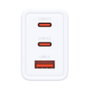 D-Link DCP-651 Cargador de Pared GaN 65W 2x USB-C y 1x USB-A Blanco