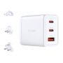 D-Link DCP-651 Cargador de Pared GaN 65W 2x USB-C y 1x USB-A Blanco