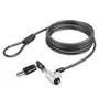 StarTech.com NBLWK-LAPTOP-LOCK Cable Antirrobo de 2 m para Ranura Noble Wedge, Negro y Plata