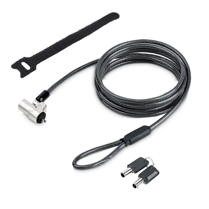 StarTech.com NBLWK-LAPTOP-LOCK Cable Antirrobo para Portátil con Cable Acero PVC 2m - Candado con Llave Noble Wedge® Compatible Ultrabooks