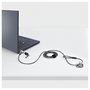 StarTech.com Cable de Seguridad para Portátil 2 m (6 Ft) - Compatible con Ranura Noble Wedge, NBLWK-LAPTOP-LOCK, 2 Llaves, Negro/Plata
