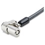 StarTech.com Cable de Seguridad para Portátil 2 m (6 Ft) - Compatible con Ranura Noble Wedge, NBLWK-LAPTOP-LOCK, 2 Llaves, Negro/Plata