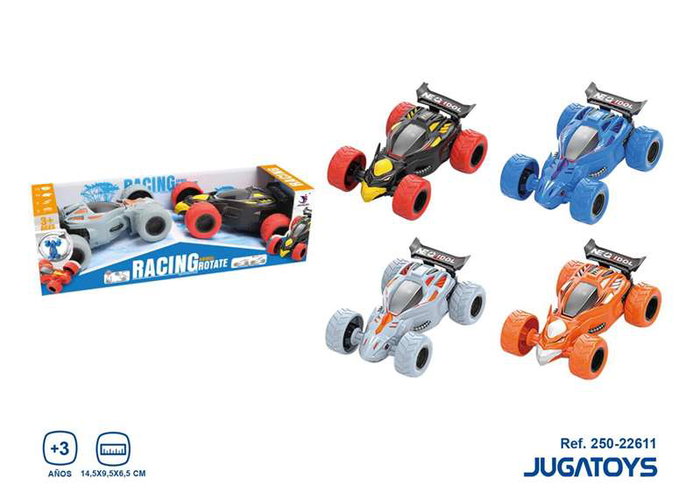 Coches carreras fricción en pack de 2 ud. 14'5x9'5x6'5cm - modelos surtidos