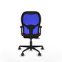 PIQUERAS Y CRESPO Silla de oficina Jorquera con mecanismo Sincro/Traslack, Rojo y Azul