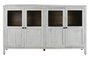 DKD Home Decor Mueble TV Mediterraneo Blanco Madera Mango 160 x 40 x 60 cm