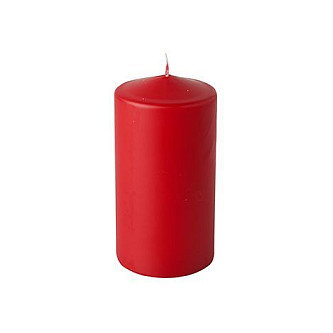 PAPSTAR Vela pilar roja de 11.5 cm PAPSTAR Vela pilar roja de 11.5 cm