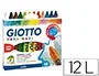Giotto Lápices de Cera Maxi Caja de 12 Colores Surtidos