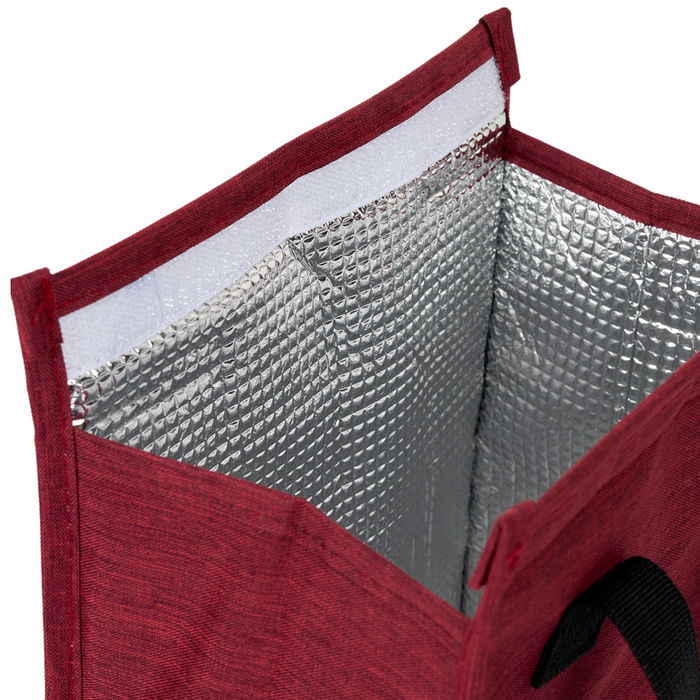 Cook Concept Bolsa Térmica Doble Asa Velcro Coup De Fraiche Exterior Poliéster Interior Aluminio Interior Aluminio Gris Granate 22.5x11.5x26.5cm