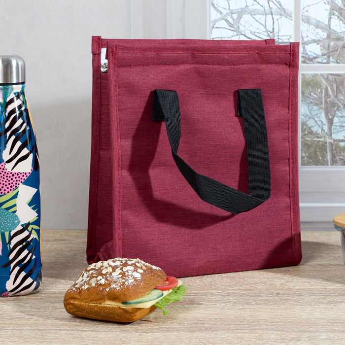 Cook Concept Bolsa Térmica Doble Asa Velcro Coup De Fraiche Exterior Poliéster Interior Aluminio Interior Aluminio Gris Granate 22.5x11.5x26.5cm