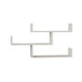 Hanah Home Estantería de Pared Tibet - White, Blanca, 119x66.5x23 cm