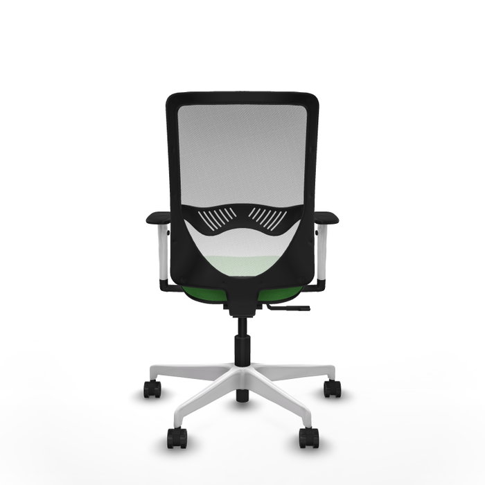 PIQUERAS Y CRESPO Silla de oficina Zulema con mecanismo Sincro, Tela Verde y Malla Blanca PIQUERAS Y CRESPO Silla de oficina Zulema con mecanismo Sincro, Tela Verde y Malla Blanca