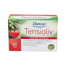Dietisa Tensioliv - Complemento Alimenticio para Mantener la Tensión Arterial Normal - 60 Cápsulas