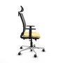 PIQUERAS Y CRESPO Silla de oficina Haches con mecanismo Sincro/Traslack Crema y Gris