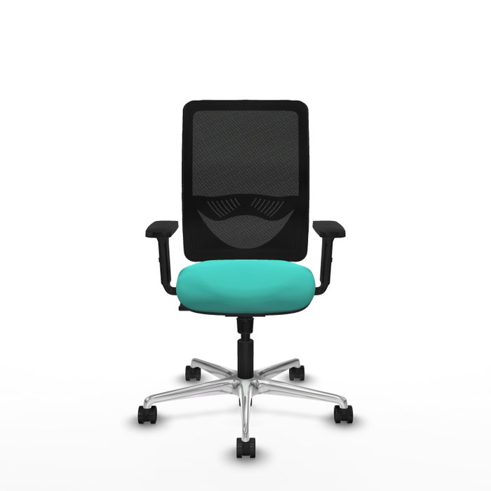PIQUERAS Y CRESPO Silla de oficina Zulema Turquesa y Negro