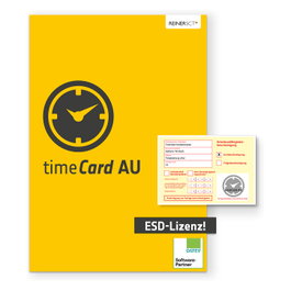 REINER SCT timeCard 10 AU Licencia para 100 empleados, ESD, 1 año