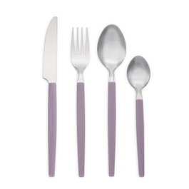 Set 16 Cubiertos Acero Inox y Mango Pp Vita Peoni Quid 18-0-1,5 mm