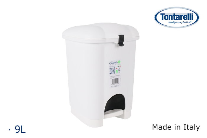 Tontarelli Cubo de Basura Carolina a Pedal, Blanco, 6 Litros, 20 x 22.5 x 29.7 cm (4 Unidades) Tontarelli Cubo de Basura Carolina a Pedal, Blanco, 6 Litros, 20 x 22.5 x 29.7 cm (4 Unidades)